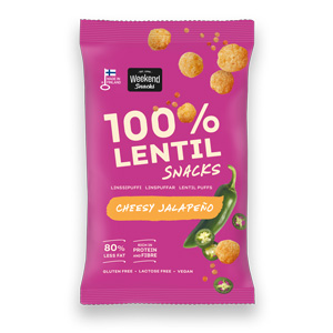 100% Lentil Cheesy Jalapeno
