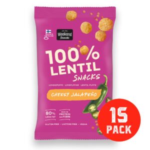 100 % linssi cheesy jalapeno, 15 kappaleen laatikko
